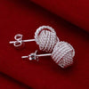 Fashion Tennis Earrings 925 Silver Earring