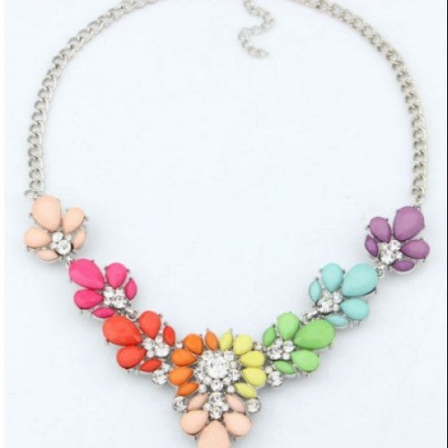 Jewelry Fashion 3 Colors Crystal Statement Necklace Choker necklaces & pendants