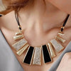 Enamel Bib Leather Braided Rope Chain Fashion Necklaces Vintage Beads