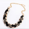 Women Necklace Bohemian Korean Weave Fashion Metal Bead Fashion